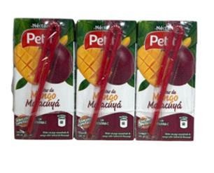 Nectar de Mango - Maracuya Petit (200 ML). Caja de 8 Paquetes de 3 Unidades