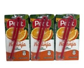 Nectar de Naranja Petit (200 ML). Caja de 8 Paquetes de 3 Unidades