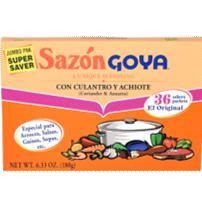 Sazones, Condimentos, Especias, Sopas Instantaneas y Esencias Sazon Goya con Culantro y Achiote, 540 Sobres (15 Cajitas de 6.33 OZ / 36 Ct)