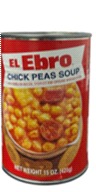 Conservas del Ebro Garbanzos con Trozos de Tocino, Chorizo y