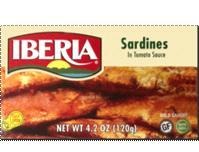 Sardinas en Salsa Tomate ,Iberias (4.2 OZ)