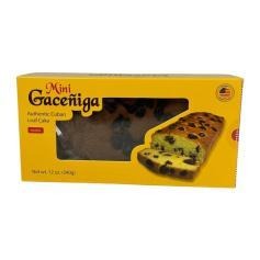 Pastel de Pan Autentico Cubano, con Pasas, Mini Gaceñiga (12 OZ)