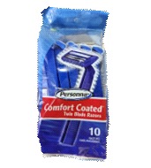 Maquina de Afeitar Desechable, de Doble Hoja (10 Pcs X Pk)