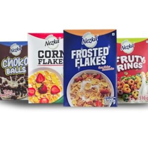 Corn Flakes, Frosted Flakes, Choco Balls & Fruty Rings 510GR