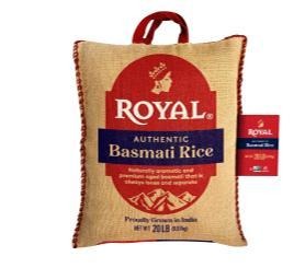 Arroz Basmati, Royal (20 Libras). 1 Unidad