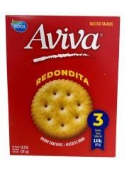 Galletas Saladas, Round Crakers, Aviva (10.3 OZ, 3PACK de 3.4 OZ)