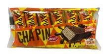 Galleta Wafer con Cobertura de Chocolate y Relleno Sabor A Vainilla, Chapin. 24 Paquetes de 6 Unidades X 37G C/U