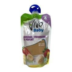 Compota Platano, Fresa y Yogurt, Baby Organic, Vivo (35 OZ)
