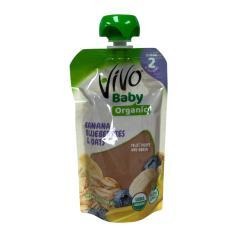 Compota Platano, Blueberries y Avena, Baby Organic, Vivo (35 OZ)