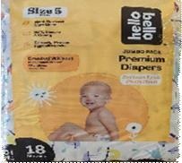 Pañales Hello Bello Tamaño 5 ( 27+ LB), 4 Pack