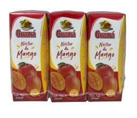 Nectar de Mango Guama (200 ML). Caja de 9 Paquetes de 3 Unidades