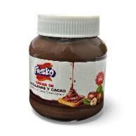 Crema de Avellanas y Cacao Fresko, Envase de Cristal de 350 G