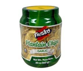 Plantain Chips con Ajo Fresko, (20 OZ)